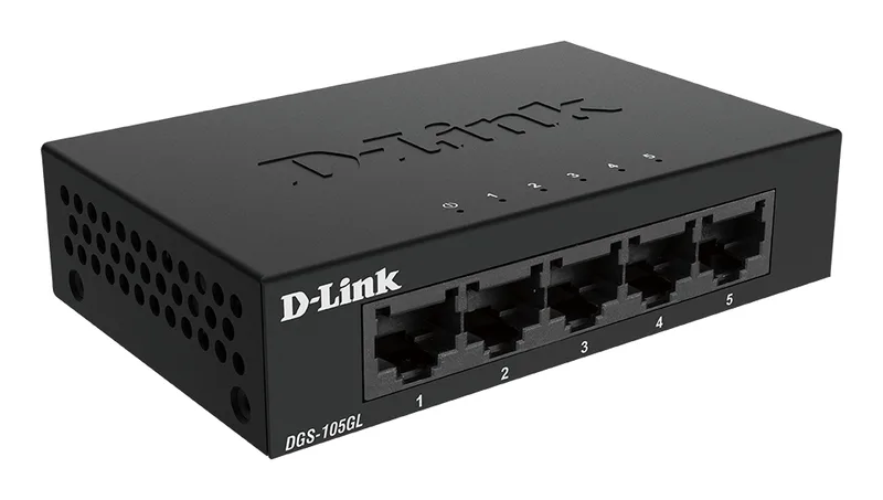 Switch  5P D-link 10/100/1000 DGS-105 METALICO EU