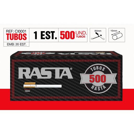 Rasta Ci0001 Cigarros Vacios / 500 Und*4=2000Unid