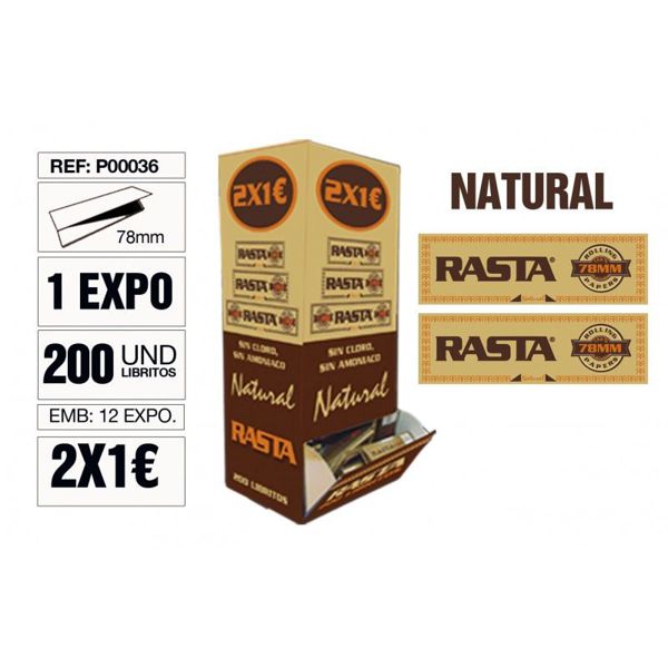 Rasta P00036 Papel 200 Libritos 78Mm