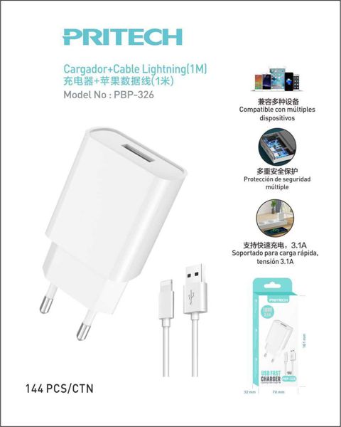 Pbp-326 Cargador Iphone 3.1A