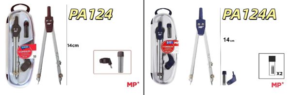 Mp Pa124 Pa124A Juego De Compas 3 Piezas