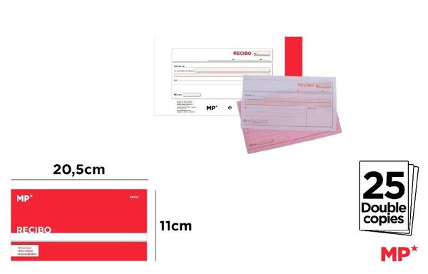 MP PB999 TALONARIO RECIBO 110 x 205 mm