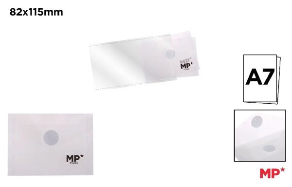 Mp Pc043 Carpeta Sobre Plástico Cierre Rápido