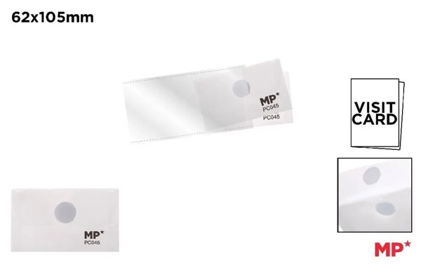 Mp Pc045 Carpeta Sobre Boton Visita 105X62Mm 2Uds