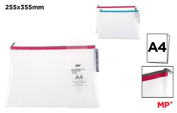 Mp Pc113-A4 Bolsa Transparente Eva Con Cremallera A4