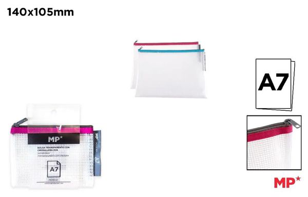 Mp Pc113-A7 Bolsa Transparente Eva Con Cremallera A7