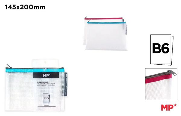 Mp Pc113-B6 Bolsa Transparente Eva Con Cremallera B6