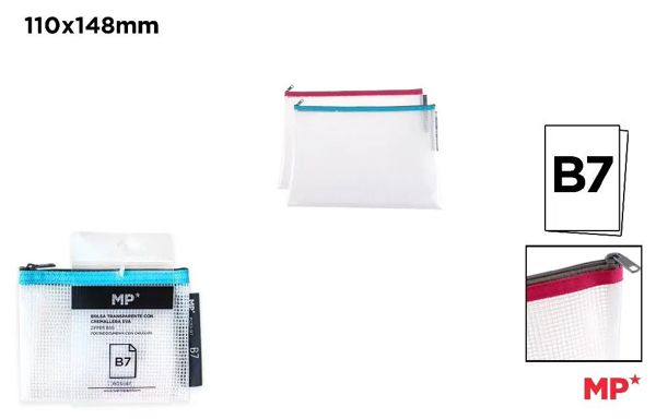 Mp Pc113-B7 Bolsa Transparente Eva Con Cremallera B7