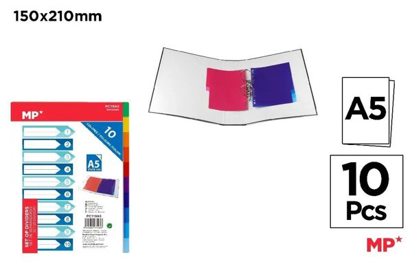 Mp Pc119A5 Separadores 10 Colores A5