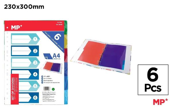 Mp Pc119C Separadores 6 Colores A4