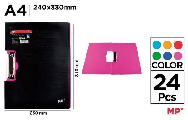 Mp Pc919 Portanotas Con Pinza Rosa Lateral Fluore