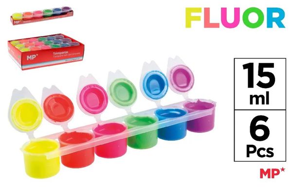 Mp Pp162-02 Plascolor Set Tempera 6 Color Flur