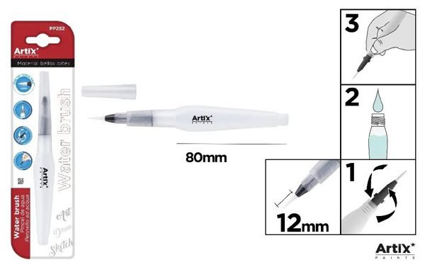 Mp Pp252 Plascolor Pincel Con Deposito Rellenable Punta Fin