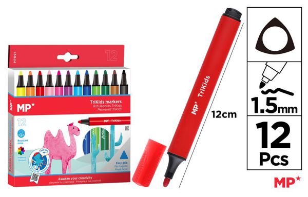 Mp Pp891 Rotuladores Trikids 12 Uds