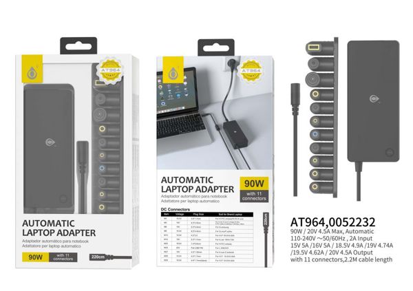 Mtk 0052232 At964 Cargador Universal Automatico 90W 5A
