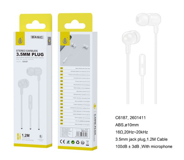 One Plus 2601411 C6187 Auriculares Con Micro S.Basic Brione