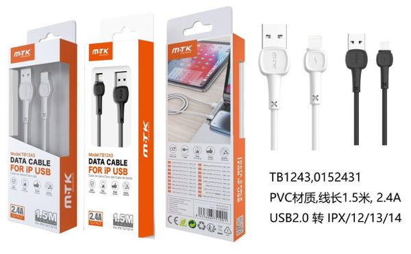 Mtk 0152431 Tb1243 Cable M.Karron Ip5-11 2.0A 1.5M