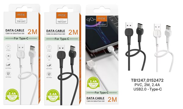Mtk 0152471 Tb1247 Cable M.Karron Type-C 2.0A 2M