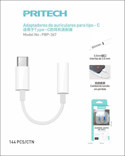 Pritehc Pbp-367 Adaptador De Auricular Para Type-C