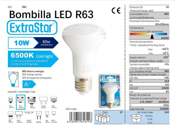 Bombilla Reflectante LED 10W