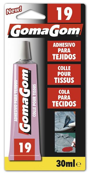 Gomagom 22501 Blister Adhesivo Tejidos 30 12Pcs