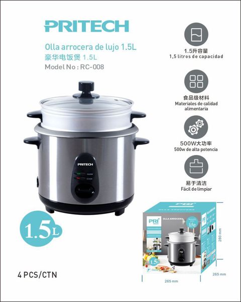 Pritech Rc-008 Olla Aroocera De Lujo 1.5L
