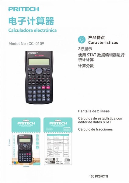 Pritech Cc-0109 Calculador Cientifica