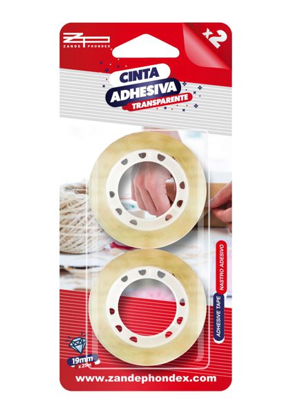 Zp 035202 B/ 2 Rollos Cinta Adhesiva 19Mm