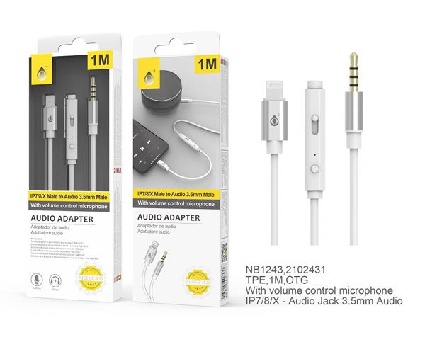One Plus 2102431 Nb1243 Adaptador Audio IP A 3.5Mm Con Micro