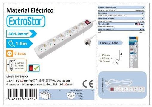 Extrastar 9Kfb06Ka Alargador 6 Base 1.5M