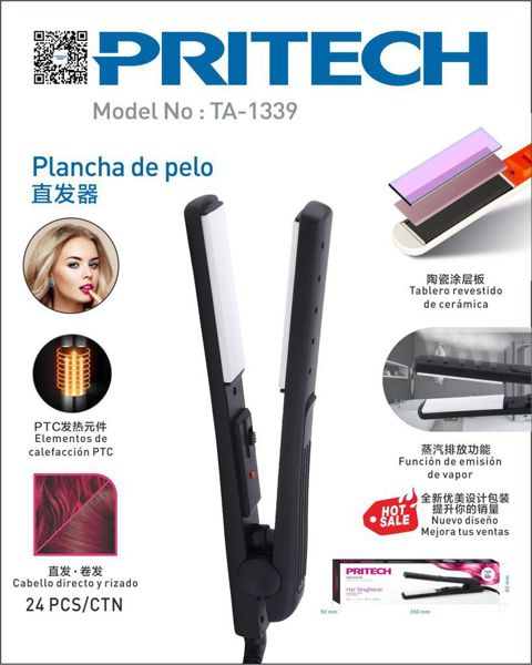Pritech Ta-1339 Plancha De Pelo Ceramica