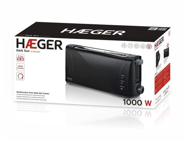 Haeger To-100.007A Tostadora Multifucion Abertura Extra Anch