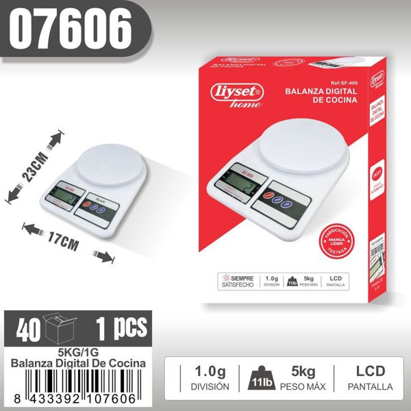 Liyset Sf-400 Bascula Digital De Cocina