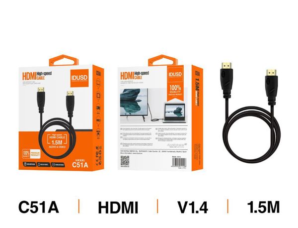 Idusd C51A Cable HDMI A HDMI 1.4V M/M 1.5M