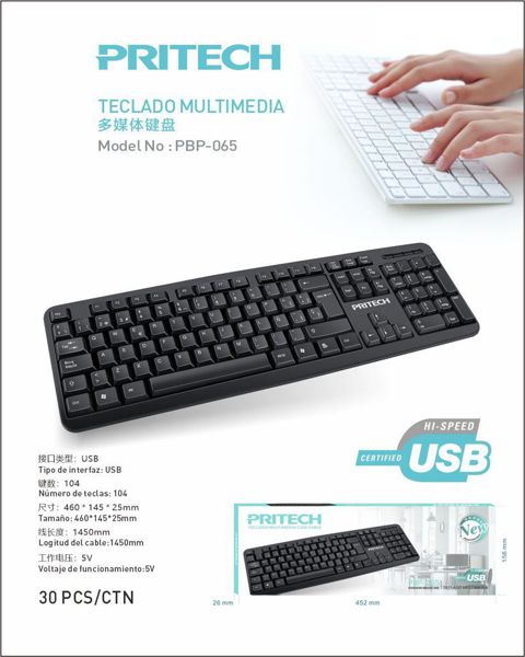 Pritech Pbp-065 Teclado USB