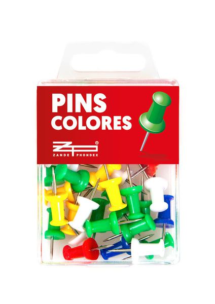 Zp 040400 Blister Pins Colores