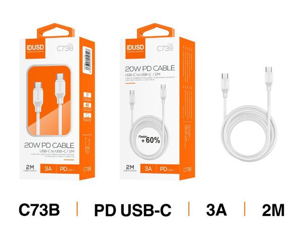 Idusd C73B Turbo Cable Type-C A Type-C Pd3A 2M