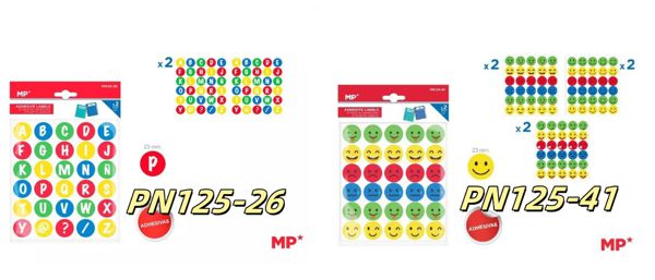 Mp Pn125-26 Pn125-41 Etiquetas Adhesivas Personalizables Decoradas