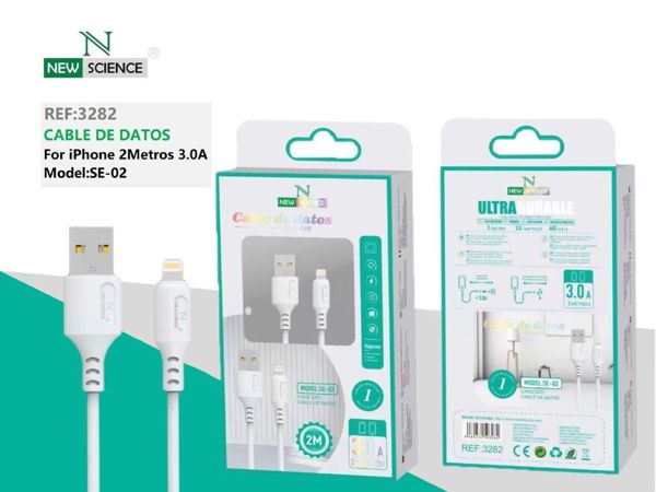 New Science Se-02 Cable Iphone 5-13 2M 3.0A