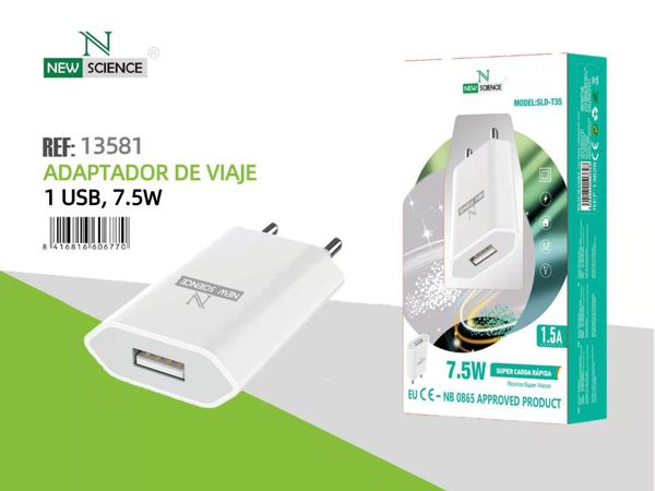 New Science Sld-T35 Adaptador Red 7.5W 2.4A