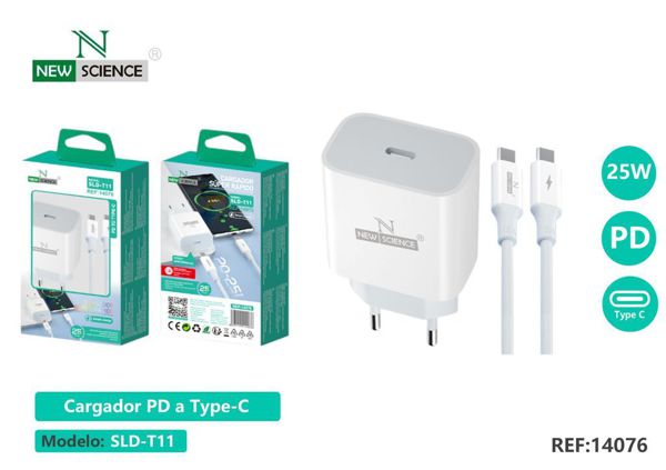 New Science Sld-T11 Cargador Type-C Pd25W 3.0A