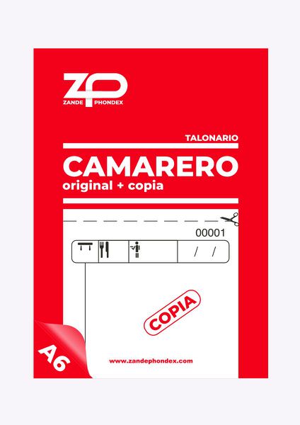 Zp 310253 Talonario Camarero Snap + Copia