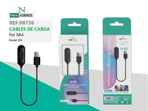 New Science M4 Cargador Xiao Mi Miband 4