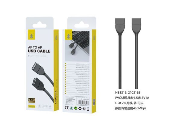 One Plus 2103162 Nb1316 Cable De Extension Usb2.0 Fm A Fm