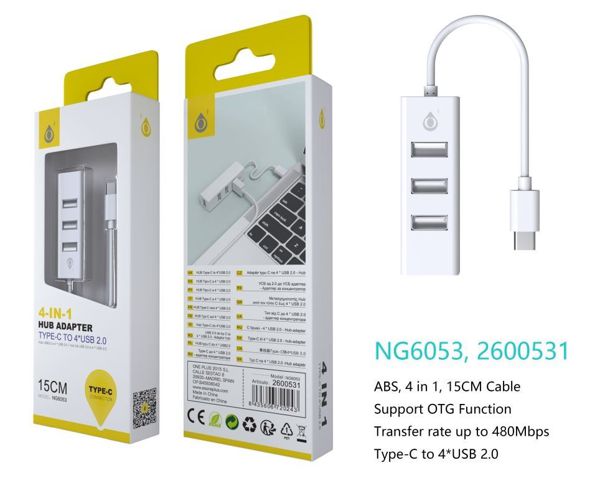 One Plus 2600531 Ng6053 Lector Type-C Hub Con 4 Entrada