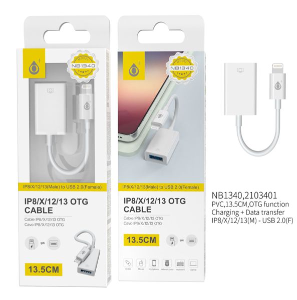 One Plus 2103401 Nb1340 Cable Otg Ligthing To USB