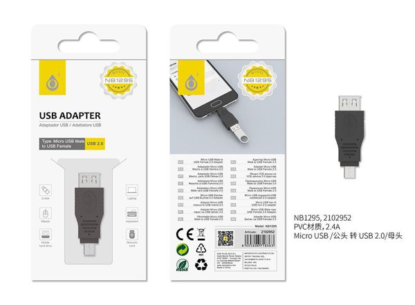 One Plus 2102952 Nb1295 Adaptador Microusb Henbra A Hembra