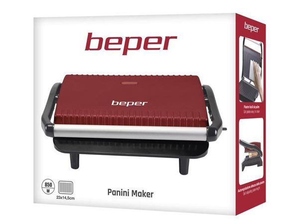Beper P101Tos002 Tostadora Panini Acero
