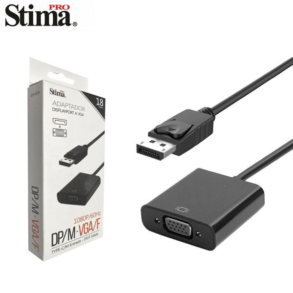 Stima Sdv-A239 Serie 18 Adaptador Dispayport A Vga 1080P