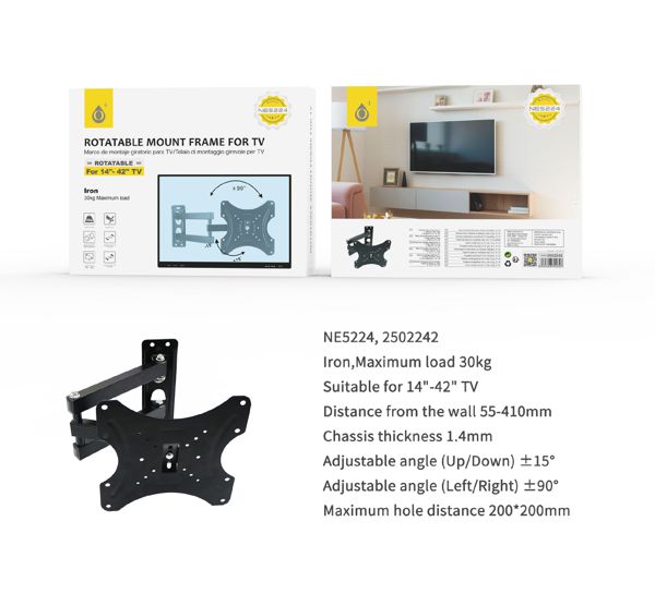 One Plus 2502242 Ne5224 Soporte TV Fijo 14-42 Pulgadas